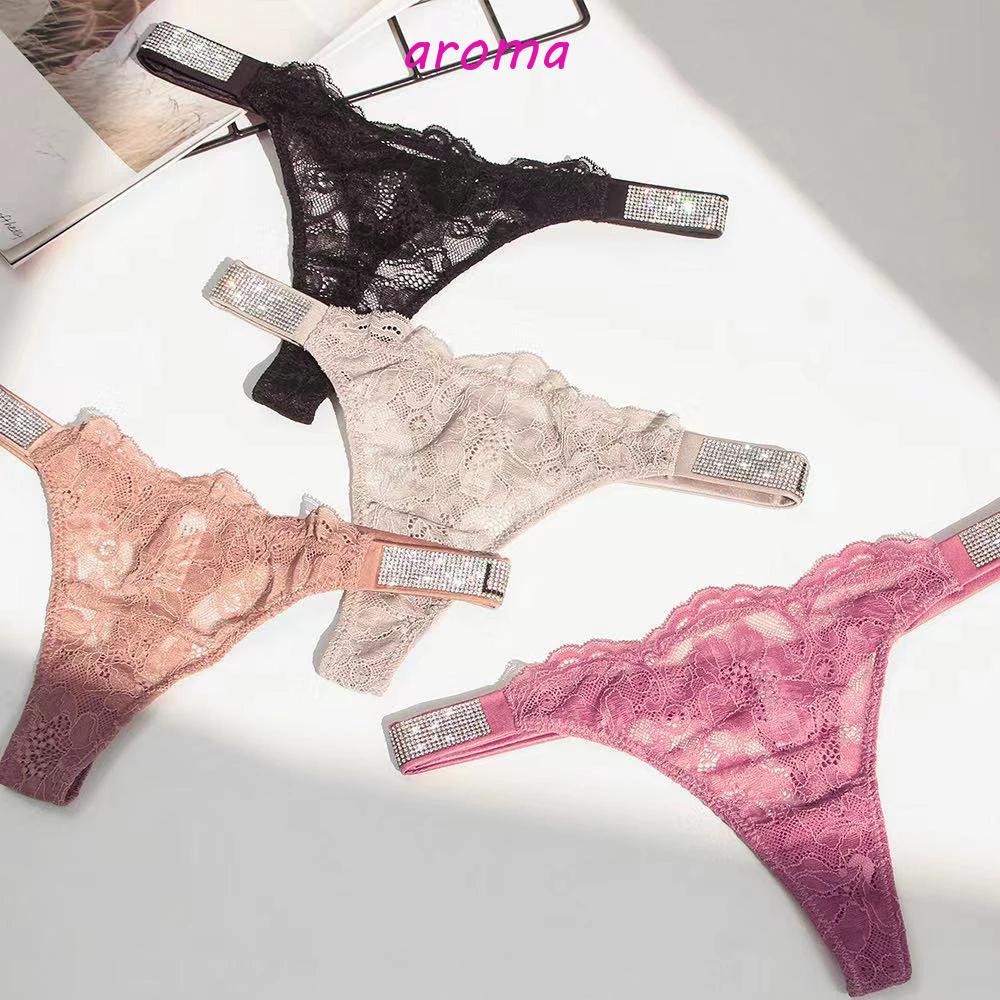 Quần Lót Lưng Thấp Phối Ren Quyến Rũ Cho Nữ|Quần Lót Ren Hoa Thiết Kế Quyến Rũ Cho Nữ