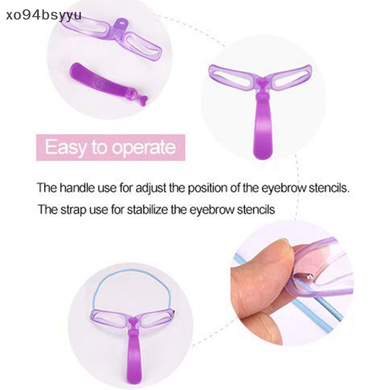 Bộ 8 Khuôn Kẻ Lông Mày Tự Tạo Dáng Tiện Dụng Xo94Bsyu