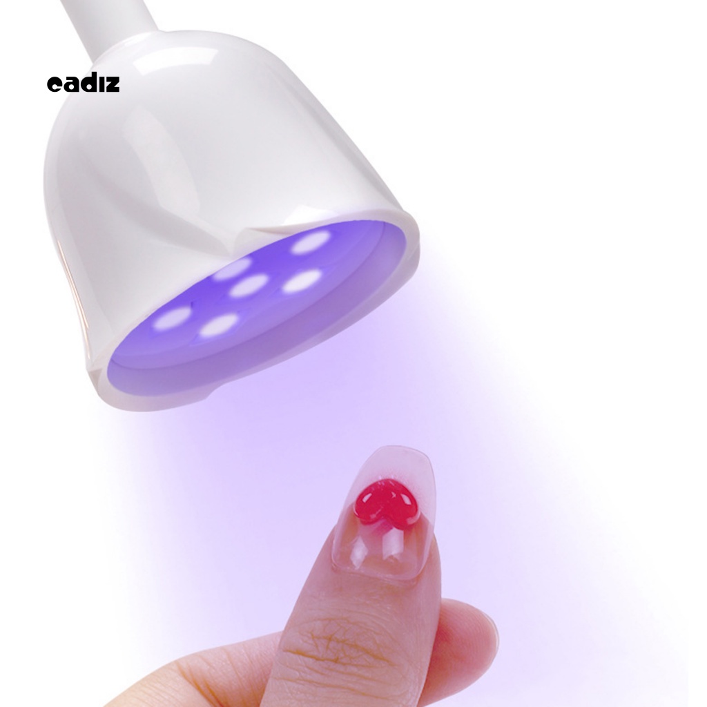 1 Bộ Đèn LED Làm Móng Tay Bằng Nhựa Không Chói Quay 360 Độ Có Thể Sạc Lại