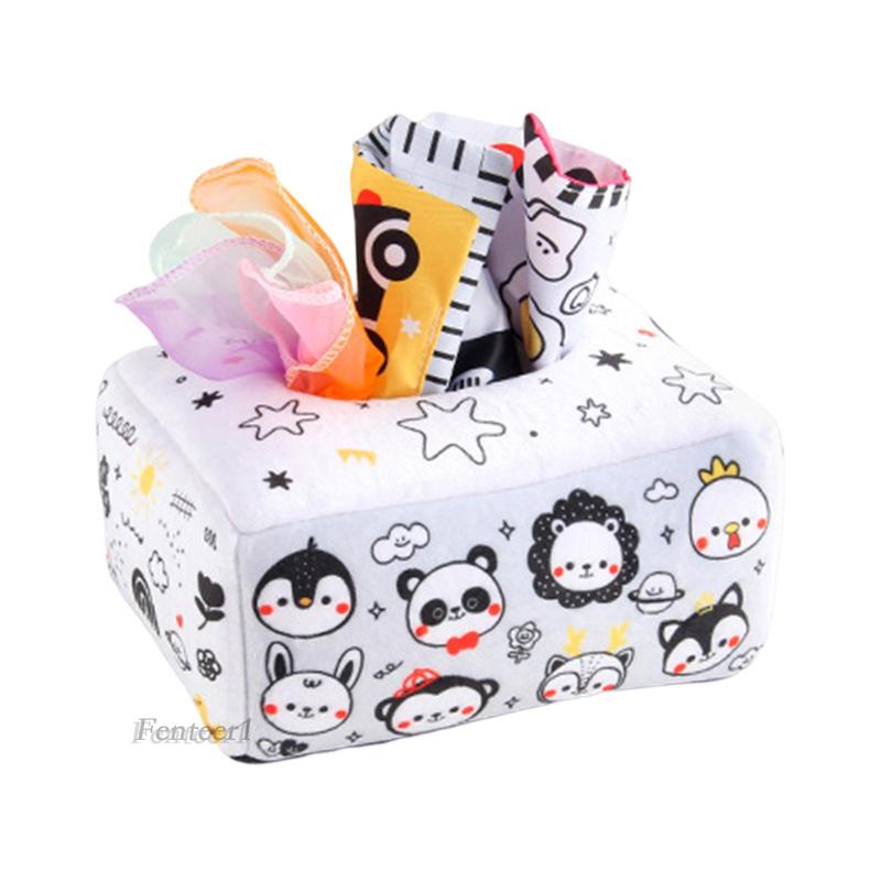 Hộp Khăn Giấy Cảm Biến Kỹ Năng Động Cơ Một Chiều Fenteer1 Cho Bé 1-2 Tuổi