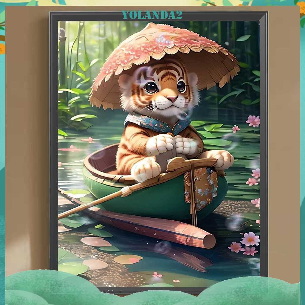 Tranh Đính Đá Kim Cương Toàn Bộ 5D DIY Hình Vẽ Hổ