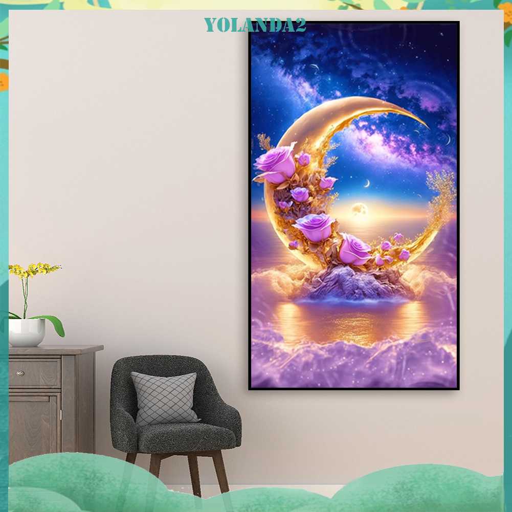 Tranh Đính Đá Kim Cương Toàn Bộ 5D DIY Hình Vẽ Phong Cảnh Trang Trí Nhà Cửa