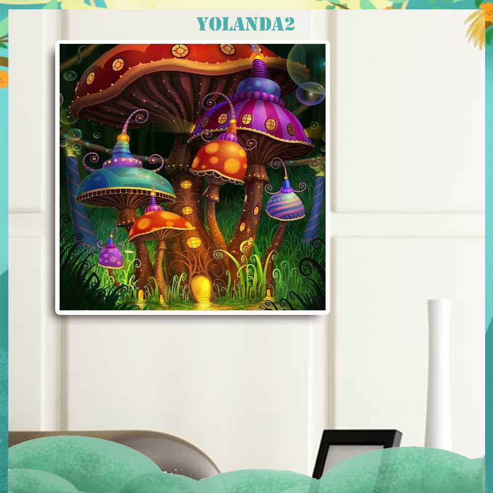 Tranh Đính Đá Kim Cương Toàn Bộ 5D DIY Hình Vẽ Hoa Trang Trí Nhà Cửa