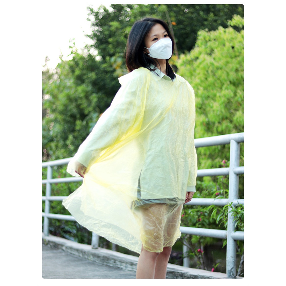 Áo Mưa Dạng Nén Mỏng Dài Che Phủ Toàn Thân Chống Mưa Dùng Một Lần Cho Nam Nữ
