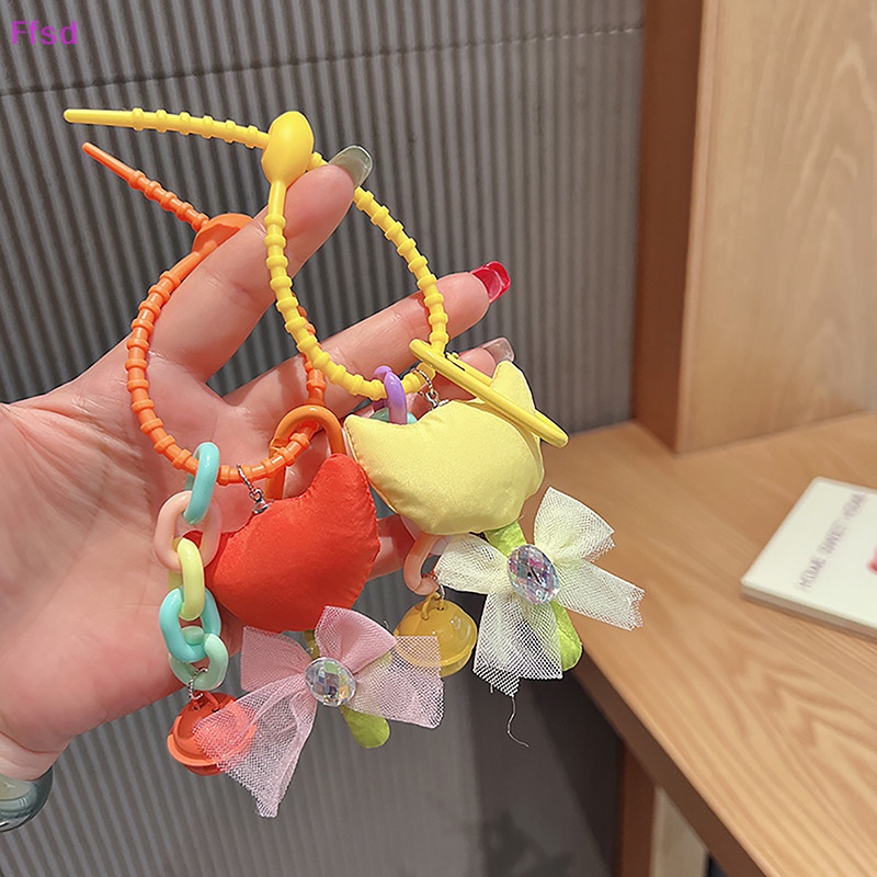 {Ffsd} Móc Khóa Điện Thoại Cặp Đôi Hình Hoa Tulip Bằng Vải Dễ Thương Làm Quà Tặng Cá Nhân Hóa