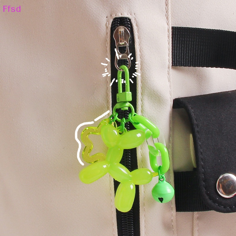 {Ffsd} 1 Móc Khóa Hình Chú Chó Hoạt Hình Màu Kẹo Dễ Thương Dành Cho Bạn Nữ * Bán Chạy