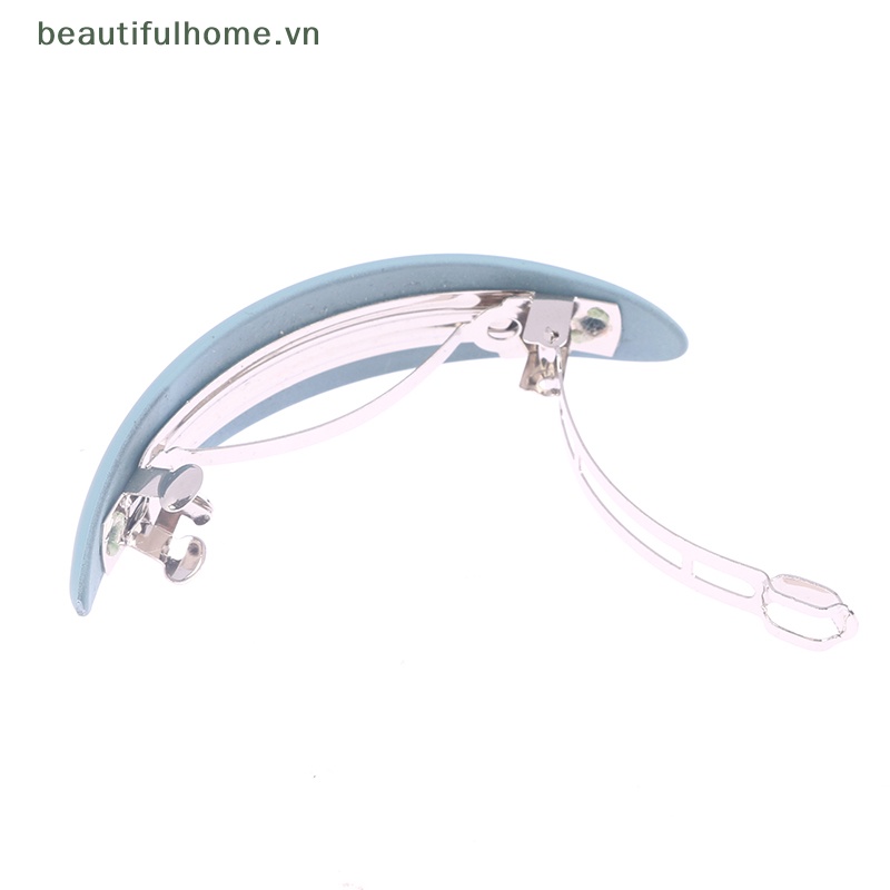 Kẹp Tóc Hình Học Màu Lì Thanh Lịch Cho Nữ