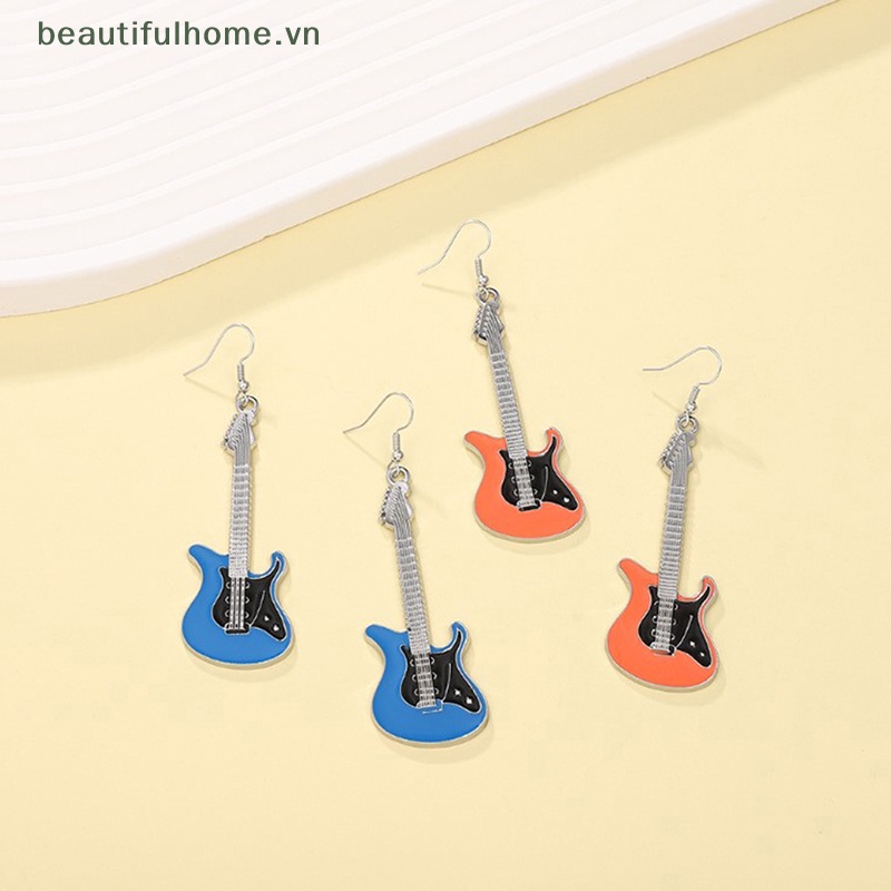 Bông Tai Acrylic Hình Đàn Guitar Cổ Điển Cho Nữ