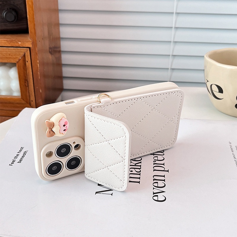 Ốp Điện Thoại Da Kèm Ngăn Đựng Thẻ & Dây Đeo Chéo Cho IPhone 13 12 Mini 14 Pro Max 11 XR XS X 7 8 Plus SE 2020