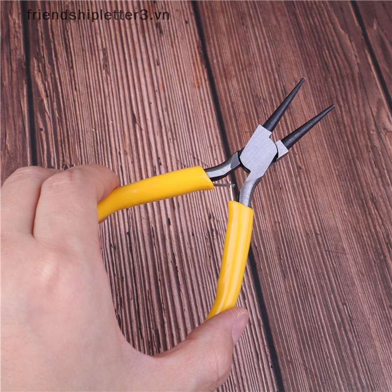 Kìm Mũi Tròn Mini Bằng Thép Carbon Làm Trang Sức Thủ Công