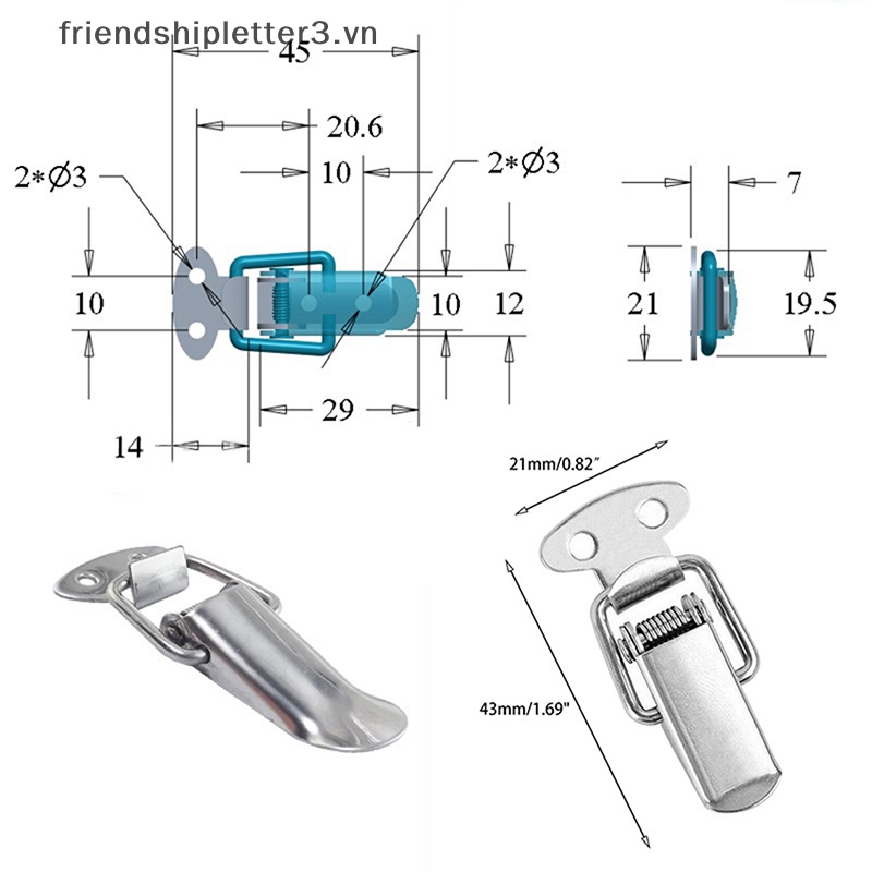 / / Mới / / 4 Chốt Khóa Hành Lý Mini Hình Mỏ Vịt