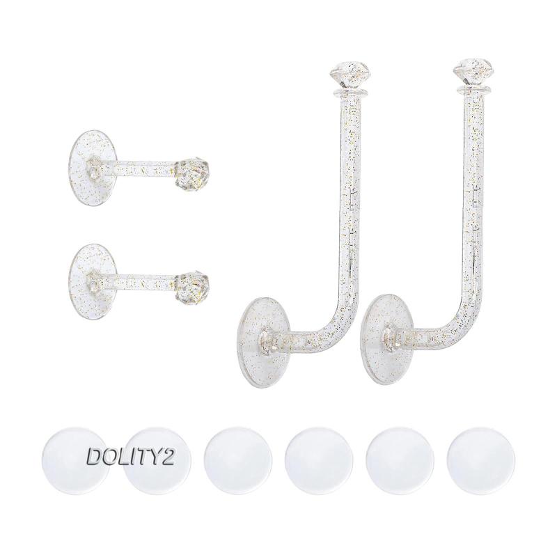 Giá Treo Kẹp Tóc Gắn Tường Trong Suốt Tiện Dụng Cho Nhà Bếp / Phòng Tắm / Văn Phòng