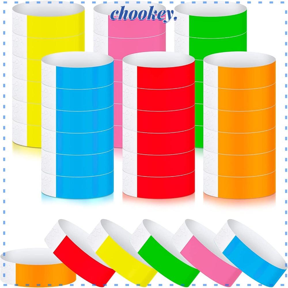 CHOOKEY Bộ 600 Dây Đeo Cổ Tay Du Lịch Có Thể Viết Tay Gồm 6 Màu