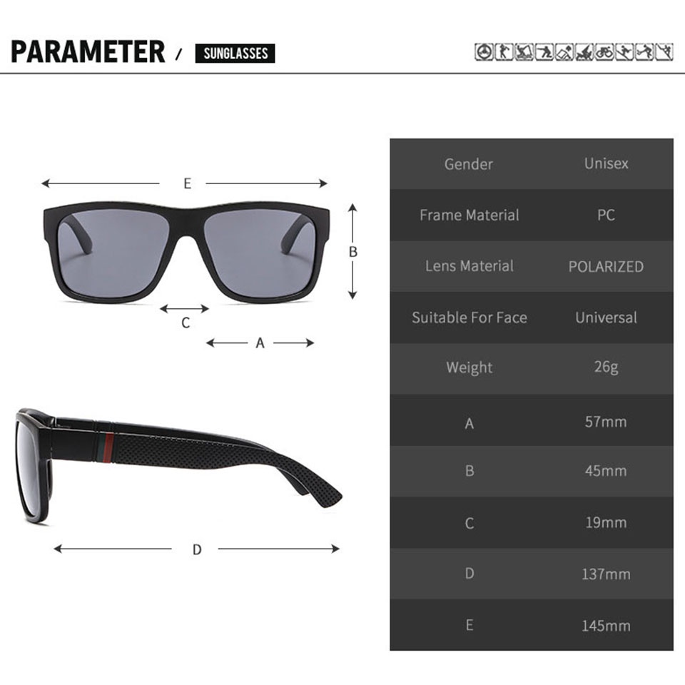 Kính Mát Phân Cực Chống Tia UV400 Thời Trang Cho Nam Và Nữ