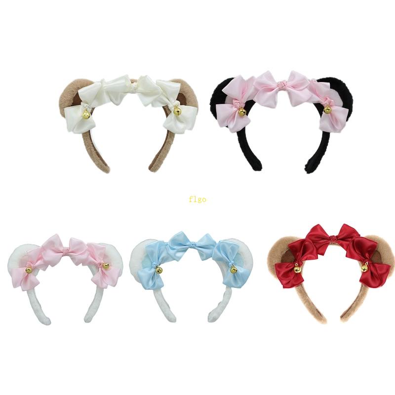 Băng Đô Tai Gấu Bông Phong Cách Lolita Đáng Yêu Dành Cho Nữ