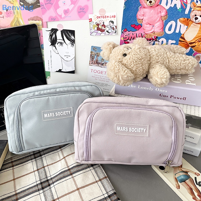 Benvdsg > Túi Đựng Bút Chì Sức Chứa Lớn Màu Sắc Thời Trang Có Khóa Kéo Dành Cho Học Sinh