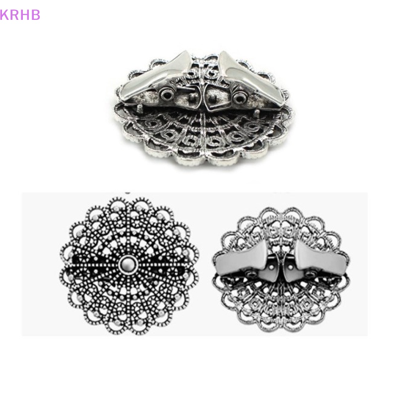 Ghim Cài Áo Hình Tròn Họa Tiết Hoa Phong Cách Vintage Dành Cho Nữ Mới