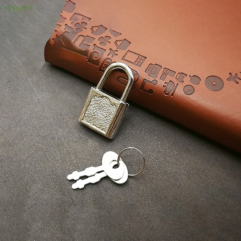 Ổ Khóa Mini Phong Cách Retro Kèm Chìa Khóa Dành Cho Nhật Ký Mới