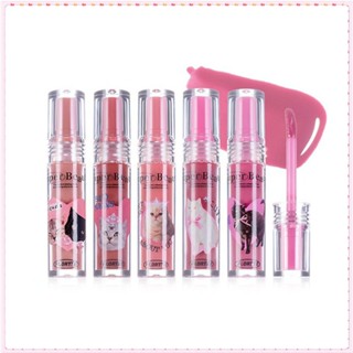 Flortte Super Beauty Lip Protection Oil Tăng cường làn da môi Nước bóng dưỡng ẩm Son môi mềm mịn Dễ dàng lên màu Không thấm nước Trang điểm môi lâu trôi TOGO
