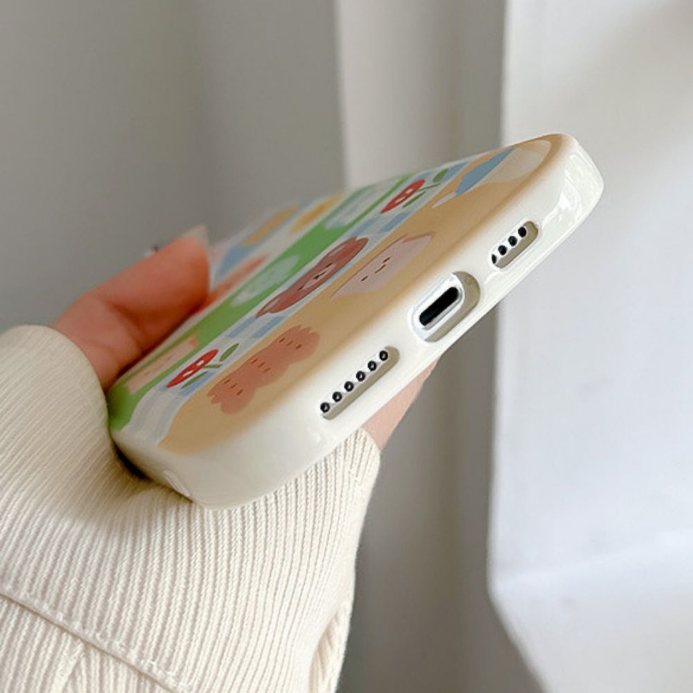 Ốp Điện Thoại TPU Mềm Chống Sốc In Hình Thú Hoạt Hình Dễ Thương Cho IPhone 11 14 13 12 Pro Max