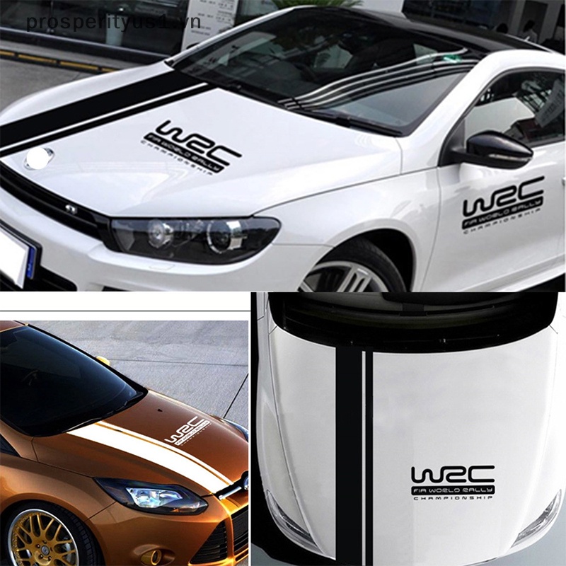 [prosperityus1] Miếng Dán Trang Trí Xe Hơi Họa Tiết Kẻ Sọc Cá Tính