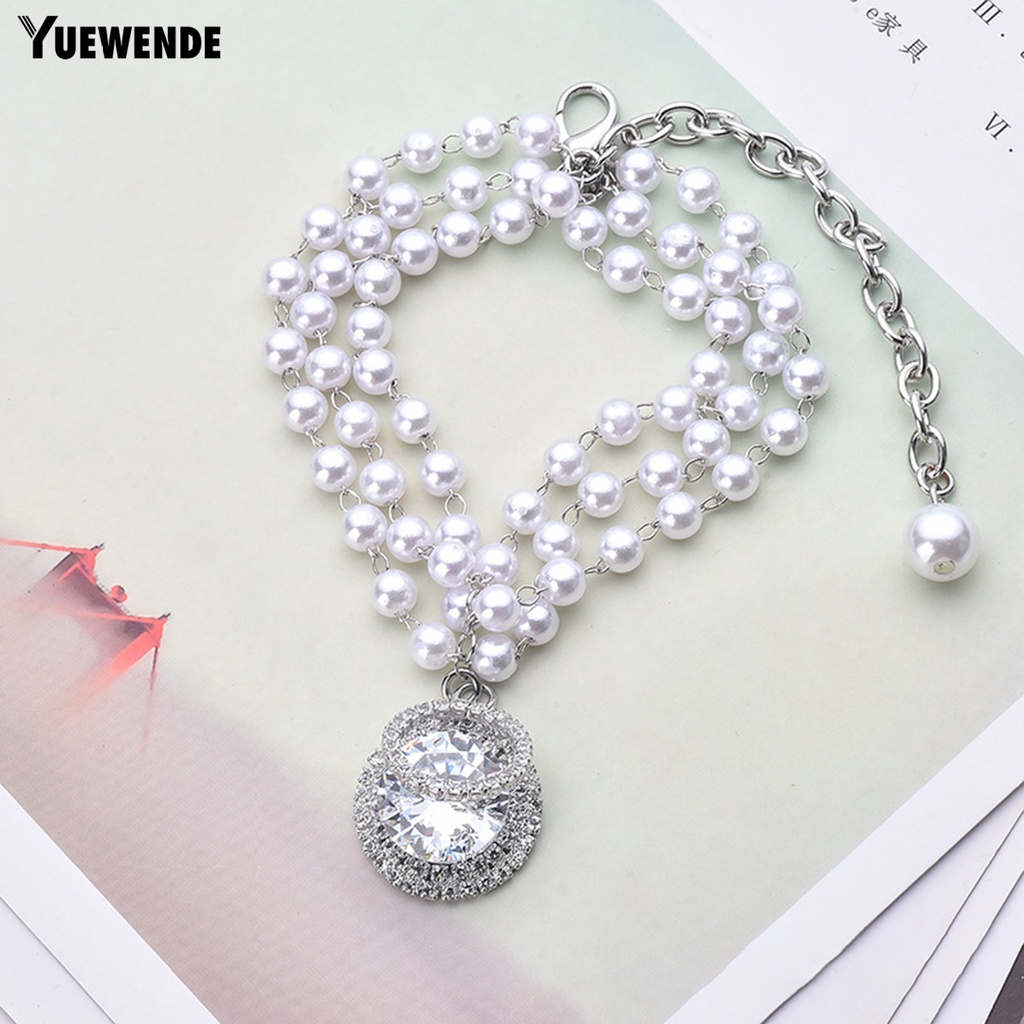 Vòng Cổ Ngọc Trai Ba Hàng Ngày Thân Thiện Với Môi Trường Cho Thú Cưng