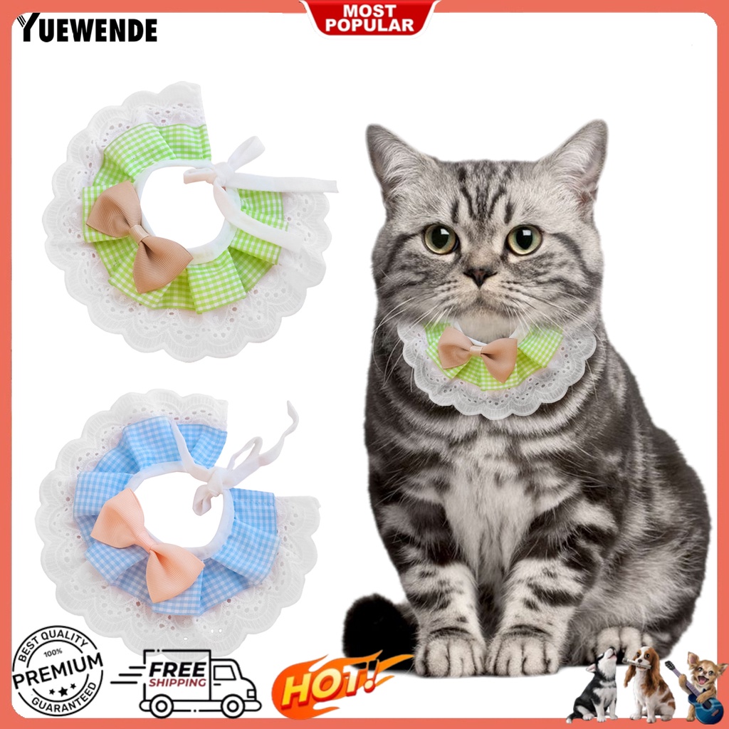 Yq.e Yếm Thắt Nơ Nhiều Màu Bằng Polyester Thân Thiện Với Da Chống Mài Mòn Dễ Sử Dụng Dành Cho Thú Cưng