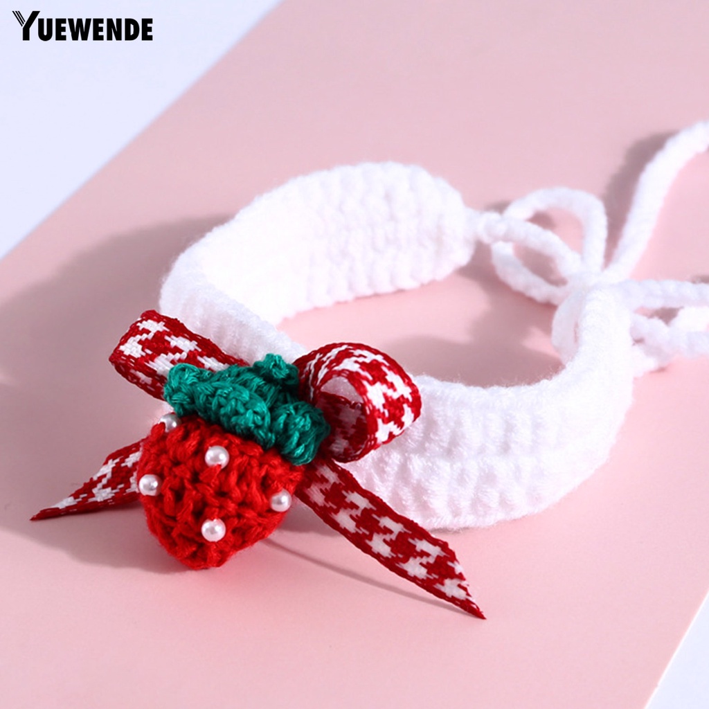 Khăn Choàng Cổ Họa Tiết Dâu Tây Thời Trang Đáng Yêu Dành Cho Thú Cưng