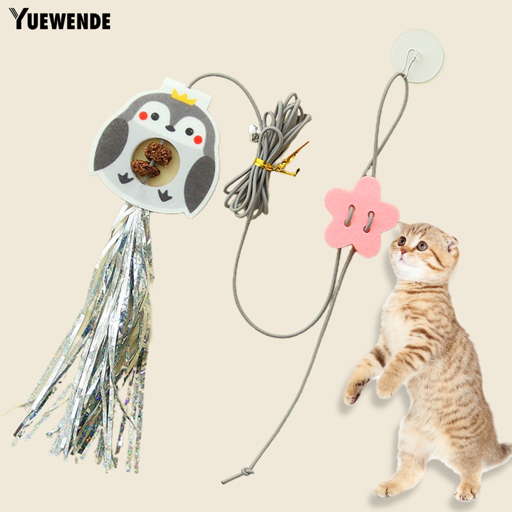 Đồ Chơi YQ.E Dạng Cốc Hút Có Độ Co Giãn Cao Vui Nhộn Treo Trong Nhà Cho Mèo Cưng