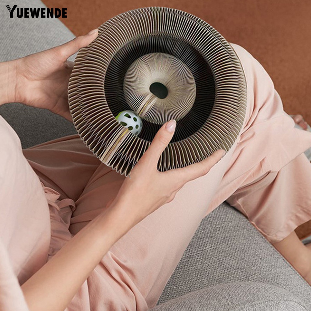 1 Bộ Bảng Đồ Chơi Tập Xoay Kèm Chuông Hình Accordion Có Thể Gập Lại Tương Tác Với Mèo