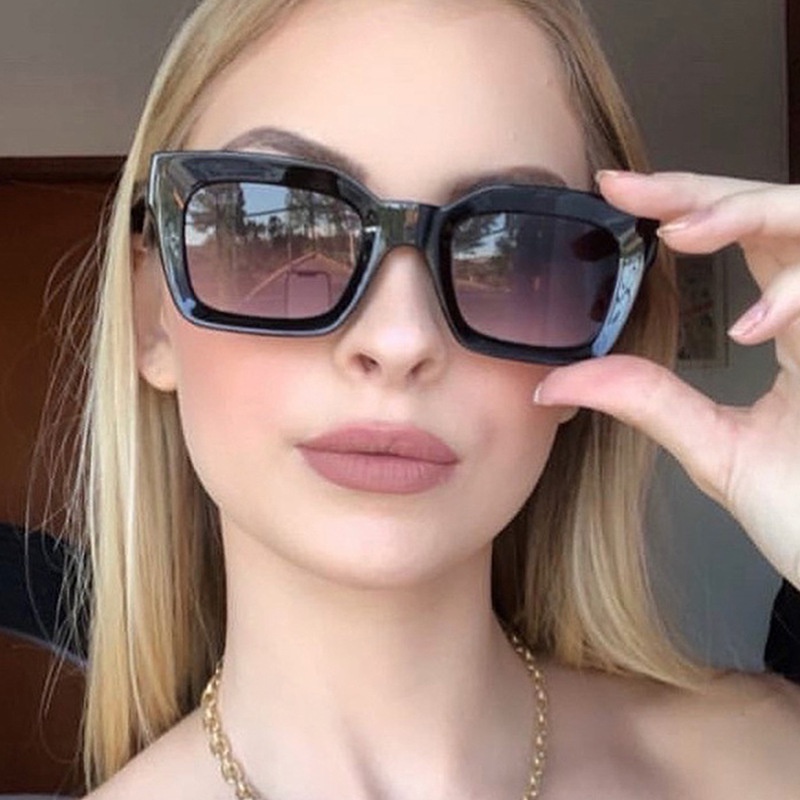 Kính Mát Gọng Vuông Thời Trang Mới Cho Nam Nữ Màu Sắc