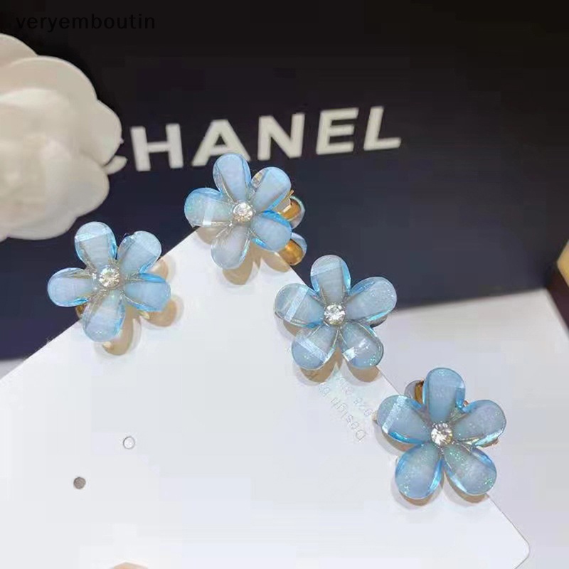 Set 4 Kẹp Tóc Hoa Nhỏ Xinh Xắn Thời Trang Cho Nữ