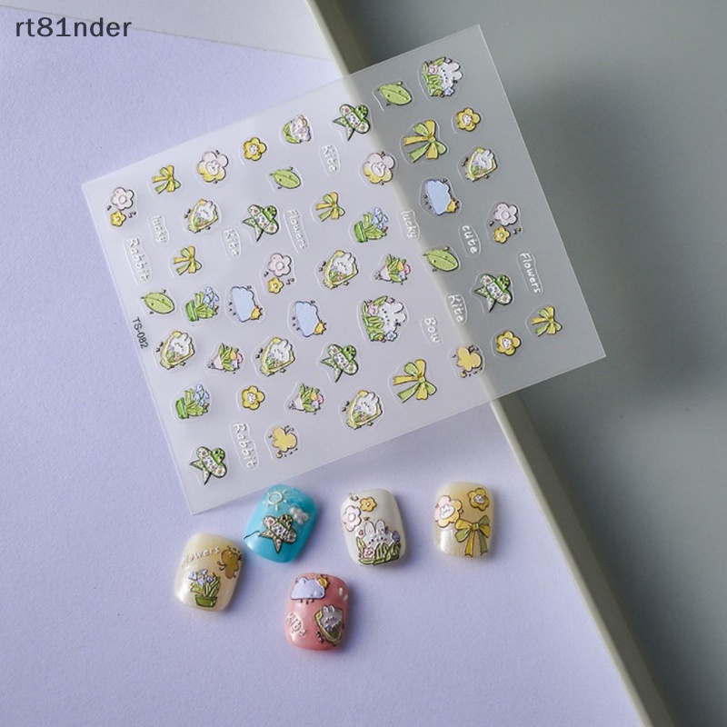 1 Tờ Nhãn Dán Trang Trí Móng Tay Họa Tiết Hoa Phong Cách Bohemia