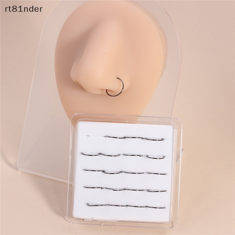 Set 20 Khuyên Mũi Tròn Đơn Giản Thời Trang Cho Nam Nữ