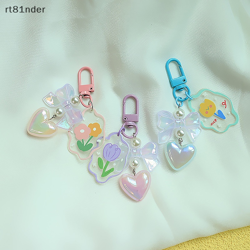 Rt Móc Khóa Hình Tai Nghe Trong Suốt Hình Hoa Tulip Thời Thượng Cho Nữ