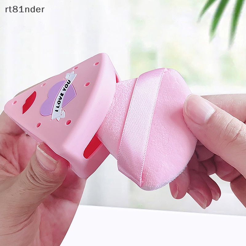 Rt Hộp Đựng Mút Trang Điểm Bằng Silicon Hình Tam Giác Dễ Thương Dùng Khi Đi Du Lịch