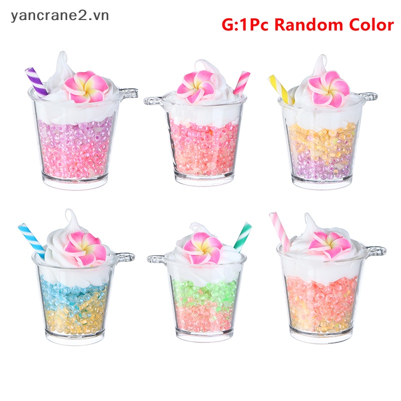 1 Ly Kem Mini Hai Màu Dạ Quang Dùng Trang Trí Tiểu Cảnh / Nhà Búp Bê yancrane2.vn