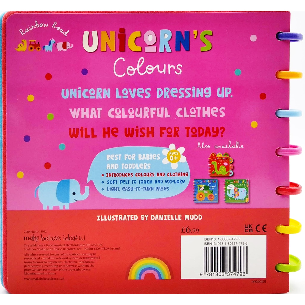 Rainbow Road Unicorn's Colours