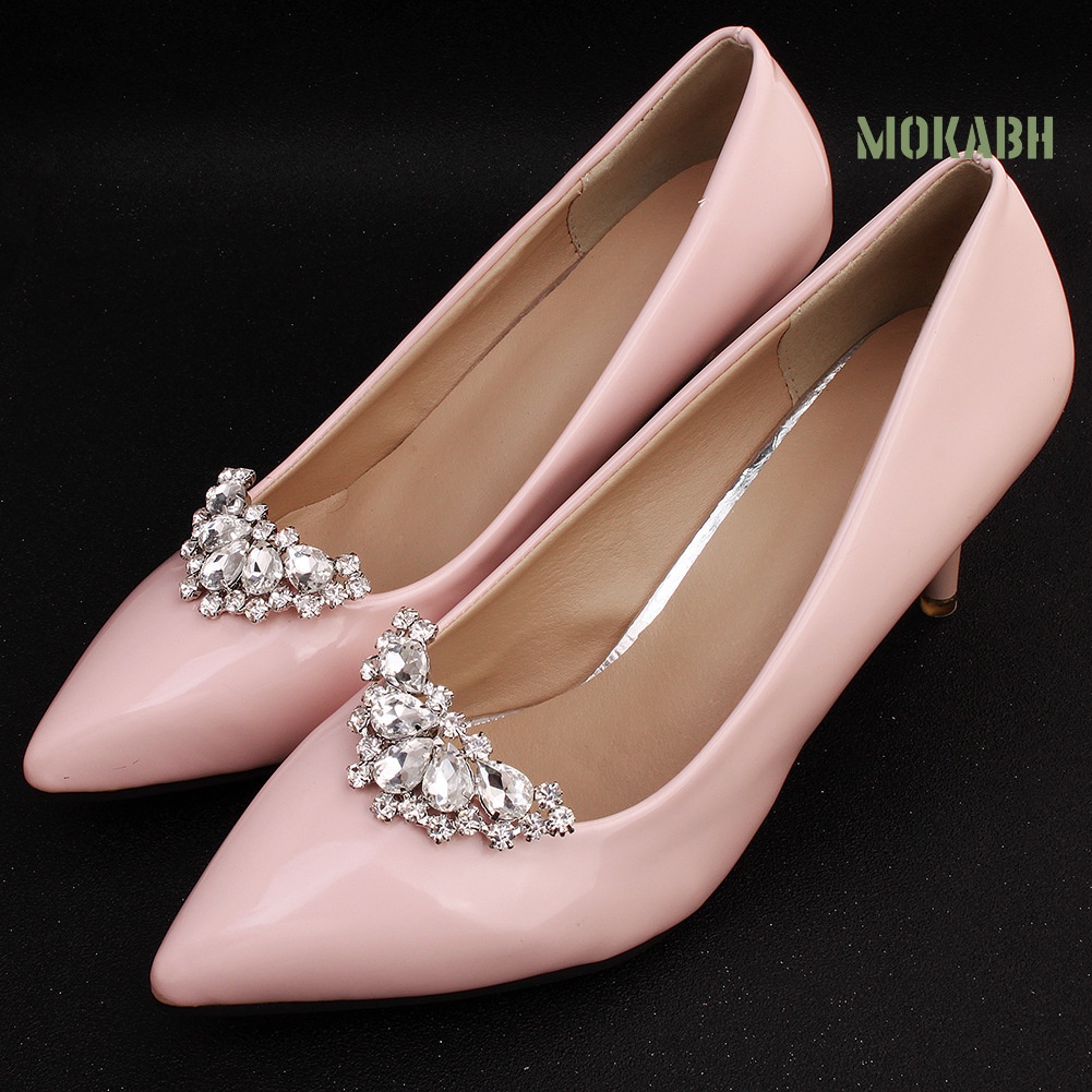 Khóa Giày Đính Đá Hình Giọt Nước Thời Trang Cho Nữ