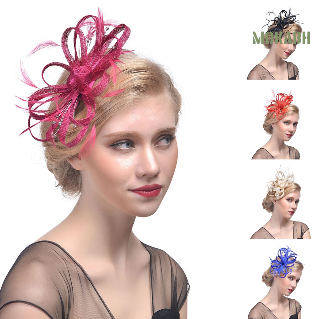 Trâm Cài Tóc Đính Đá Hình Bông Hoa Phong Cách Vintage Dành Cho Cô Dâu