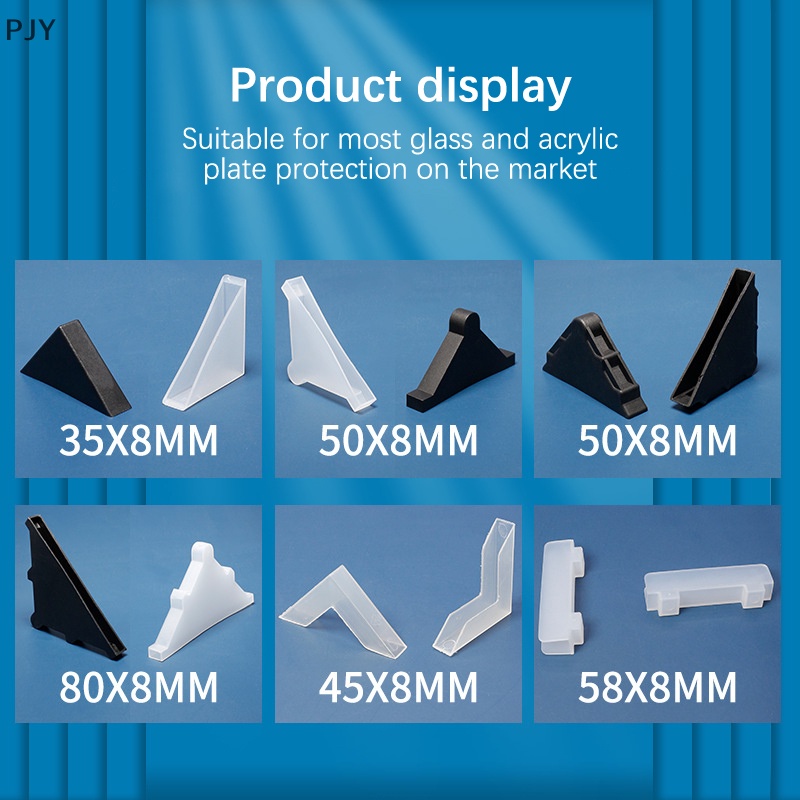 Bộ 10 Miếng Bọc Góc Cạnh Bàn Kính Cường Lực Bằng Acrylic Chống Va Chạm