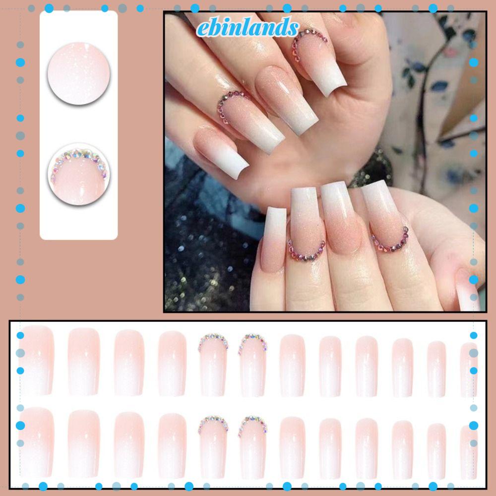 Bộ Móng Tay Giả Che Phủ Toàn Diện Đầu Vuông