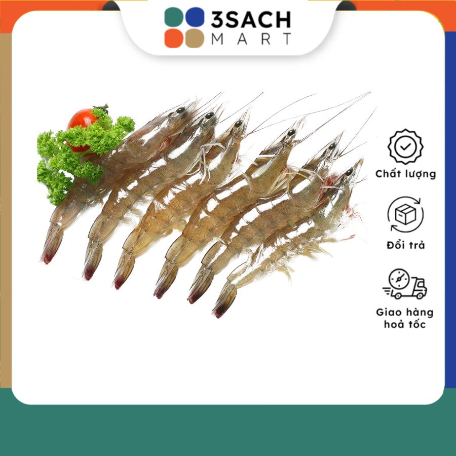 Tôm Thẻ Nhỏ Size 30 - 40 con/kg - 300g/túi