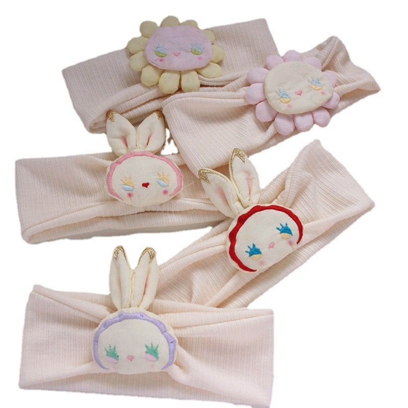 Băng Đô Cài Tóc Co Giãn Đính Hoa / Động Vật Cho Bé Gái Sơ Sinh
