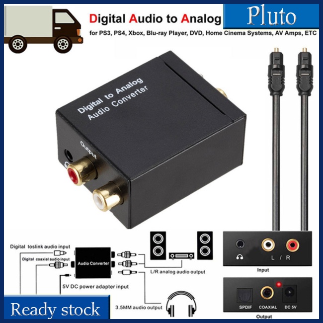 Mới Bộ Khuếch Đại Âm Thanh Kỹ Thuật Số Giắc Cắm 3.5mm Sang Analog Aux rca L / r