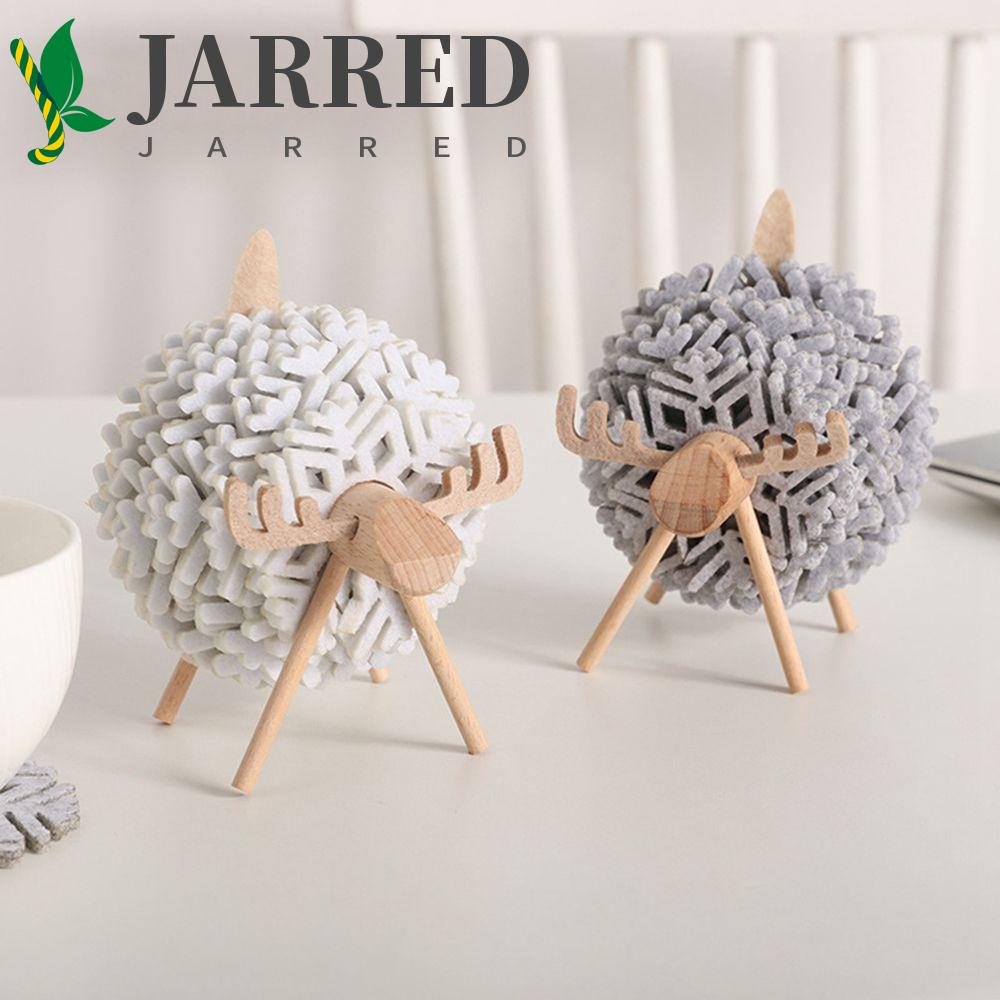 Đế Lót Ly Bằng Gỗ Hình Chú Cừu Phong Cách Nhật Bản Chống Trượt Tiện Dụng