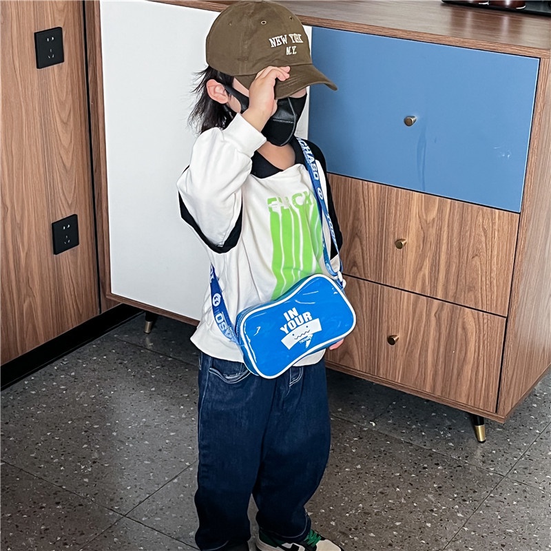 Túi Đeo Chéo Thể Thao In Chữ Đơn Giản Thời Trang Cho Bé