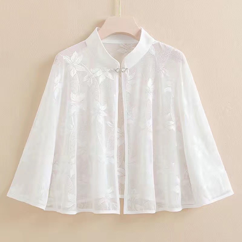 Áo Choàng Sườn Xám Vải Voan tulle Chống Nắng Phong Cách vintage Thời Trang Mùa Hè Mới 2023 | BigBuy360 - bigbuy360.vn