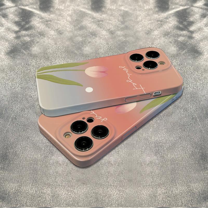 Ốp Điện Thoại Hình Hoa Tulip Chống Sốc 136In Cho iPhone1211max 14pro 5QDJ 78