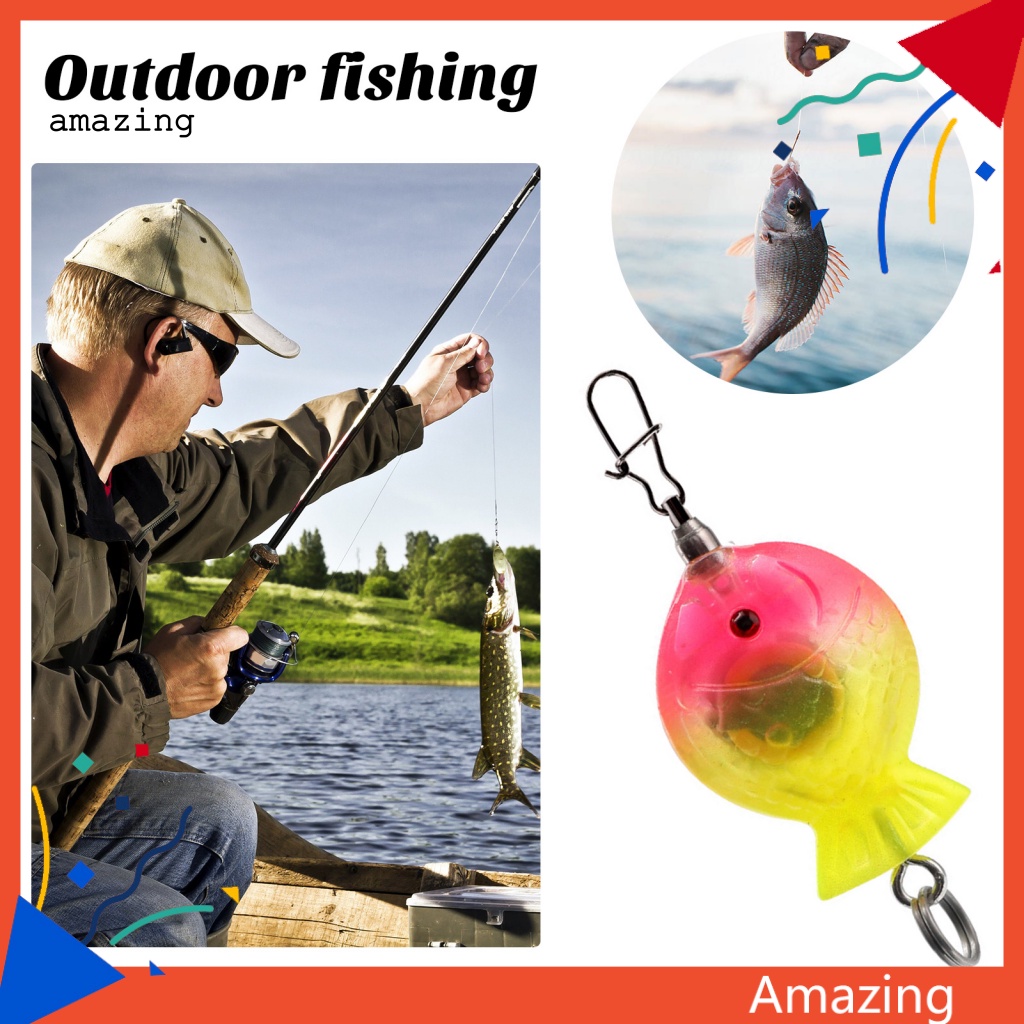 Mồi Câu Cá Mini Siêu Sáng Chống Thấm Nước Có Đèn LED Phát Sáng